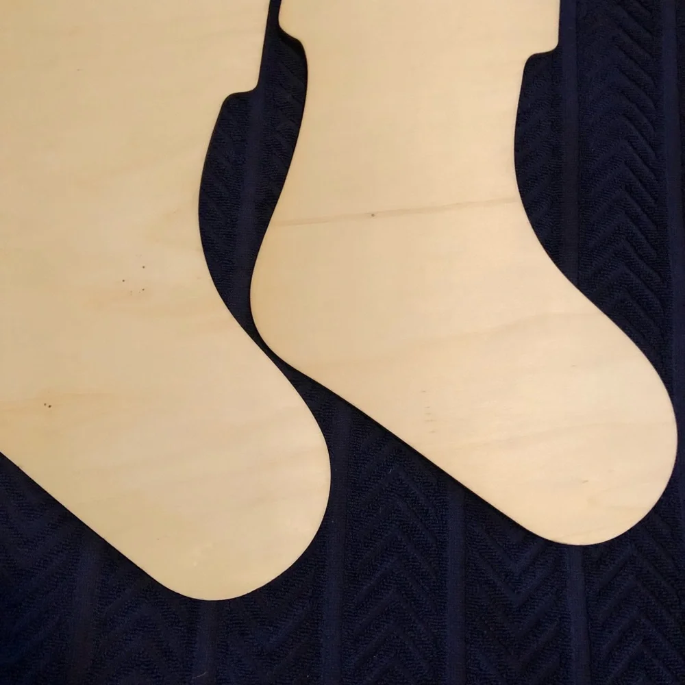 DIY Unfinished Wooden Stockings